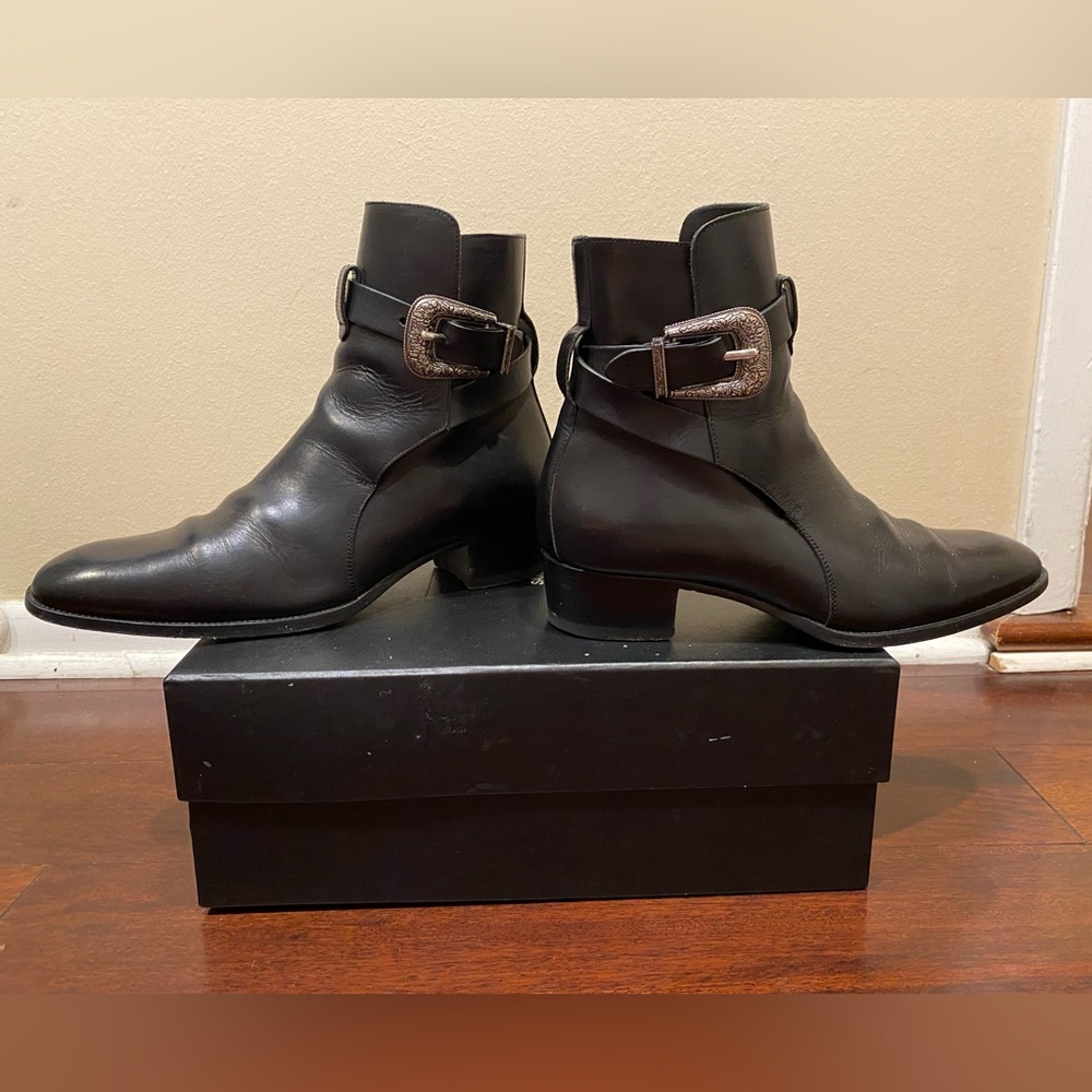 Saint Laurent Wyatt Buckle Boot Size 9